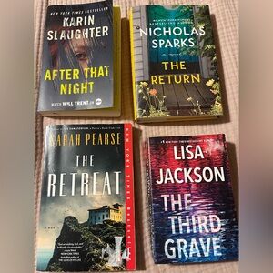 Lot of 4 Bestsellers - Mystery & Thriller Titles